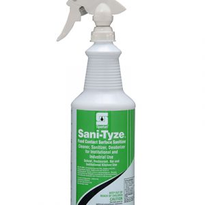 Spartan Sani-Tyze Food Contact Surface Cleaner / Scent Free / 32 oz / Each